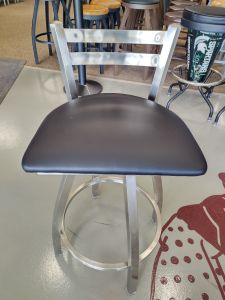 411 Jackie low back stainless steel bar stool