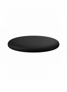 Round Black Vinyl Cushion