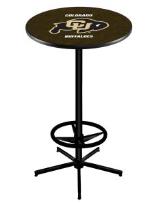 University of Colorado Buffaloes Black Wrinkle Base Pub Table