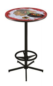 Chicago Blackhawks Ice Design Pub Table