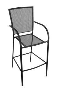 Outdoor 470 Willow 30" Bar Stool with Black Wrinkle Finish