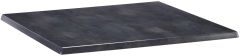 Holland Bar Stool 36" Square Black Steel Outdoor Restaurant and Deck Table